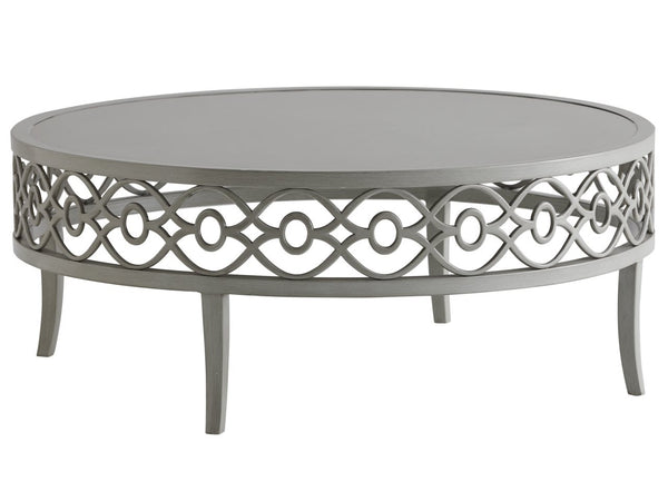 Tommy Bahama Outdoor by Lexington Silver Sands Round Cocktail Coffee Table