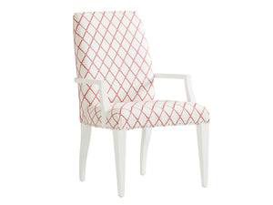 Avondole by Lexington Darien Upholstered Armchair with White Legs