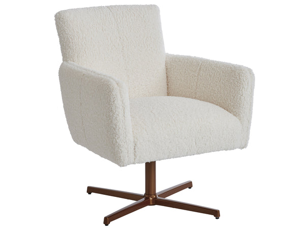 Barclay Butera Upholstery by Barclay Butera Brooks Swivel Chair Calais Brass