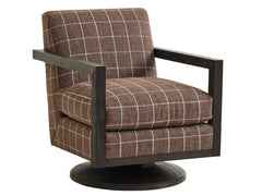 Barclay Butera Upholstery by Barclay Butera Willa Swivel Armchair in Brown