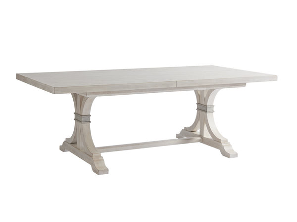 Barclay Butera by Lexington Newport Oceanfront 88 Inch Rectangular Wood Dining Table White Washed
