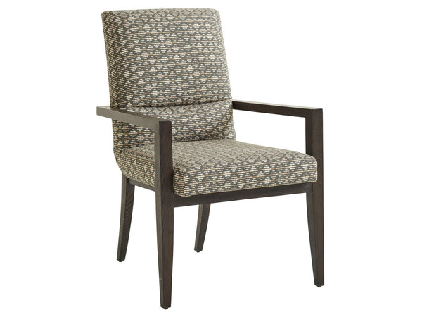 Barclay Butera by Lexington Park City Glenwhile Wood Arm Upholstered Chair