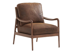 Barclay Butera Upholstery by Barclay Butera Leblanc Leather Bronze Armchair