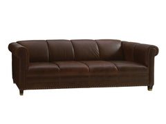 Carlyle by Lexington Mahogany Springfield Leather Sofa Carlyle