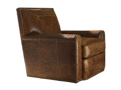 Tommy Bahama Home by Lexington Stirling Park Leather Swivel Chair Upholstery