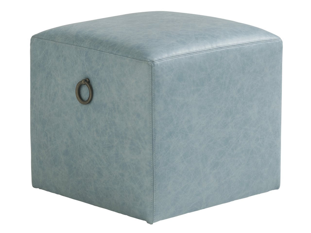 Tommy Bahama Home by Lexington Ocean Breeze Jupiter Leather Ottoman