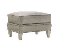Oyster Bay by Lexington Bayville Leather Ottoman