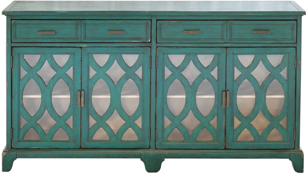 Uttermost Oksana Green Wooden Sideboard Credenza