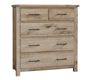 Vaughan-Bassett Dovetail Sun Bleached White Standing Dresser