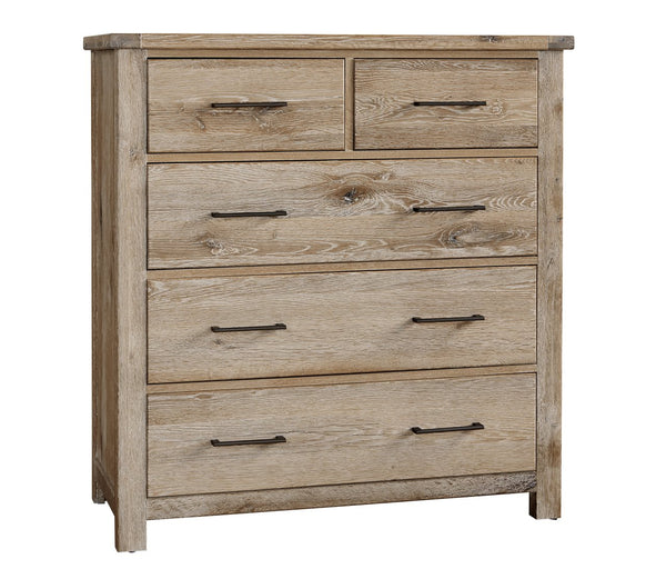Vaughan-Bassett Dovetail Sun Bleached White Standing Dresser