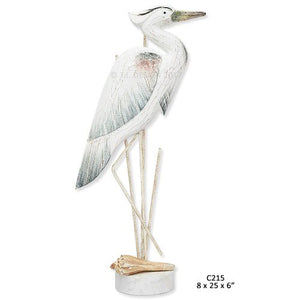 T.I. Design Antique Nautical Heron Large Tabletop