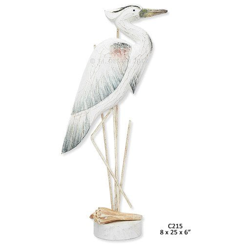 T.I. Design Antique Nautical Heron Large Tabletop