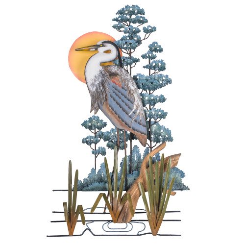T.I. Design Great Blue Heron Wall Art