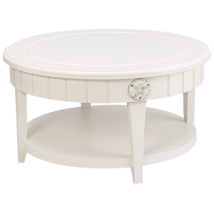 Madison Avenue Sicily Coastal White Round Cocktail Table