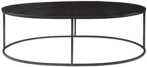 Uttermost Coreene Antique Black Oval Coffee Table