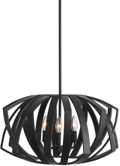 Uttermost by Kalizma Home Thales Black Geometric Pendant Light