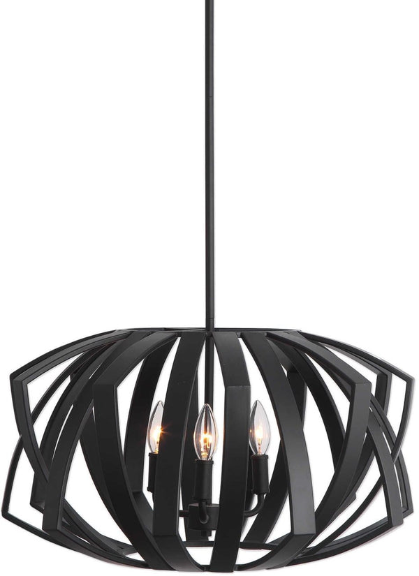 Uttermost by Kalizma Home Thales Black Geometric Pendant Light
