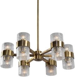 Uttermost by Kalizma Home Marinot 12-Ight Antique Brass Chandelier