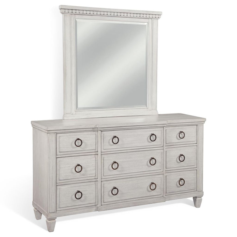 American Woodcrafters Salter Path Dresser White Grain
