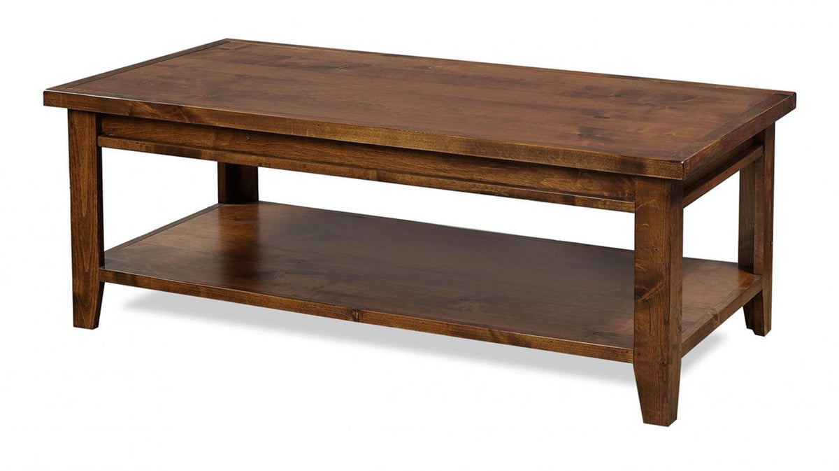 aspenhome alder grove cocktail table in fruitwood