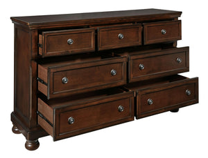 Porter Boho Haven 7-Drawer Dresser Rustic Brown