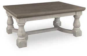 Havalance Rectangle Coffee Table Gray/White