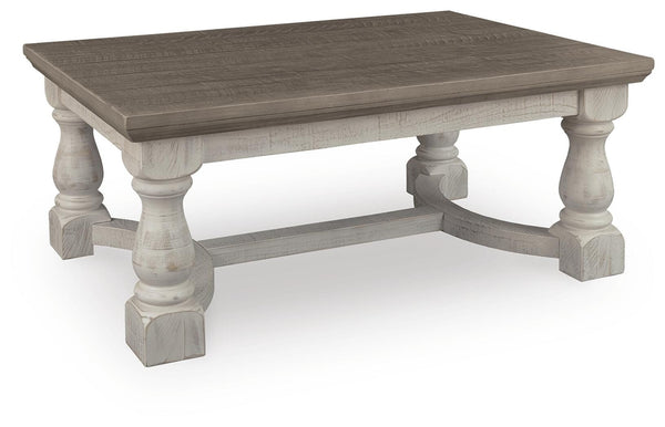 Havalance Rectangle Coffee Table Gray/White