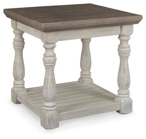 Havalance End Table Gray/White