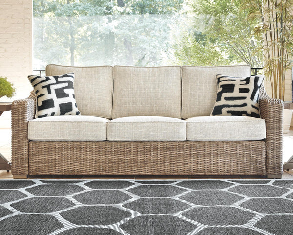 Beachcroft Outdoor Sofa with Cushion Beige