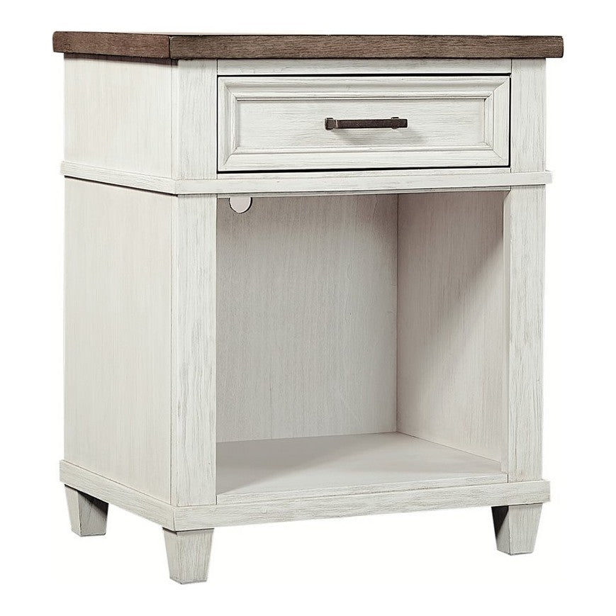 Aspenhome Caraway Aged Ivory 1-Drawer Nightstand