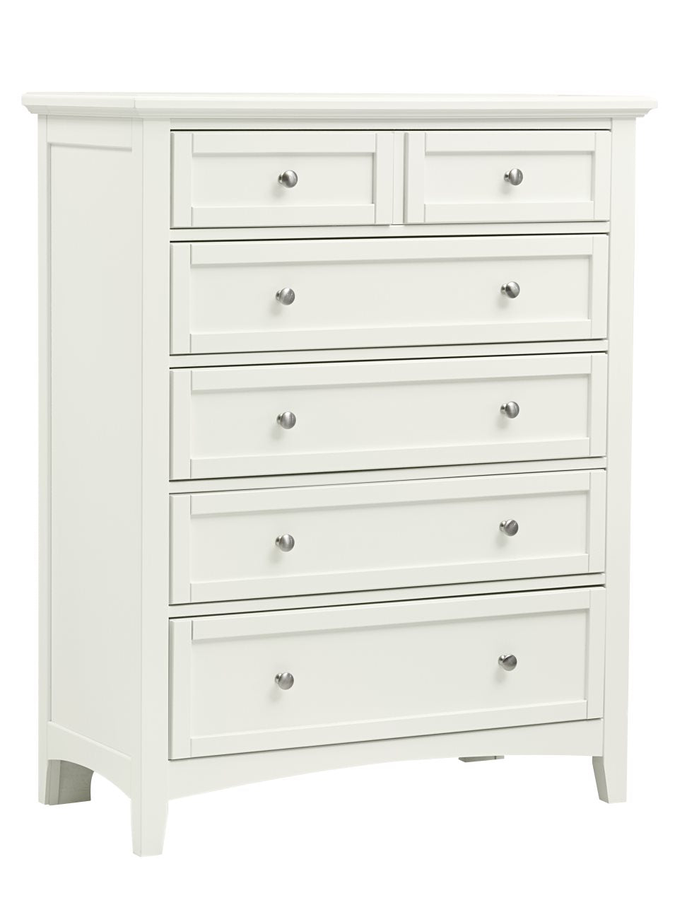 Vaughan-Bassett Bonanza White 5-Drawer Chest