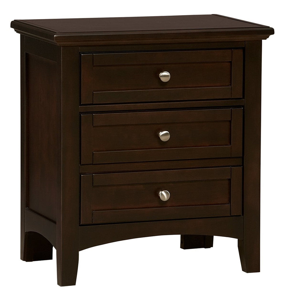 Vaughan-Bassett Bonanza Merlot 2-Drawer Nightstand