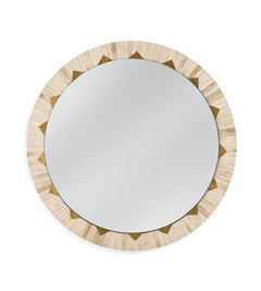 Bassett Mirror Glam Gold/White Bone Global Wall Mirror