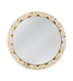 Bassett Mirror Glam Gold/White Bone Global Wall Mirror