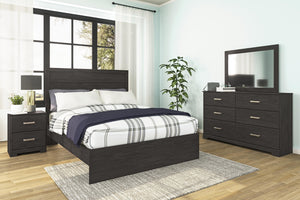 Belachime 2-Drawer Nightstand Charcoal