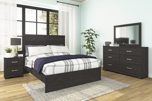 Belachime 2-Drawer Nightstand Charcoal