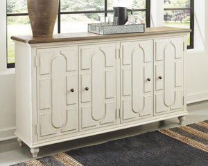 Roranville 4-Door Accent Cabinet Antique White
