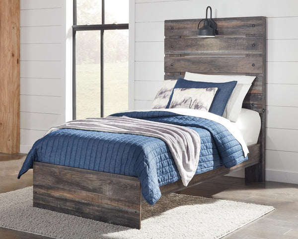 Drystan Twin Panel Bed with USB Multi