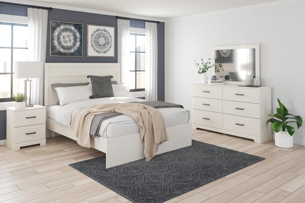 Stelsie Queen Panel Bed White