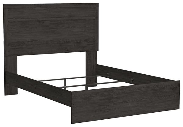 Belachime Queen Panel Bed Charcoal