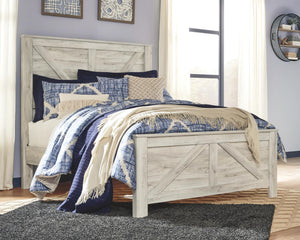 Bellaby Queen Crossbuck Panel Bed Whitewash