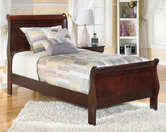 Alisdair Twin Sleigh Bed Reddish Brown