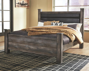 Wynnlow King Poster Bed Gray