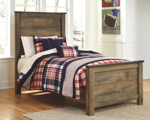 Trinell Twin Panel Bed Brown
