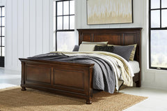 Porter California King Panel Bed Rustic Brown