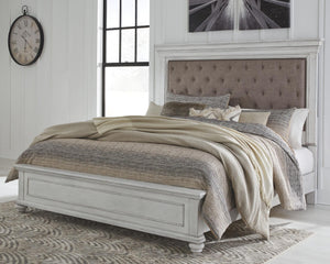 Kanwyn California King Panel Bed Whitewash