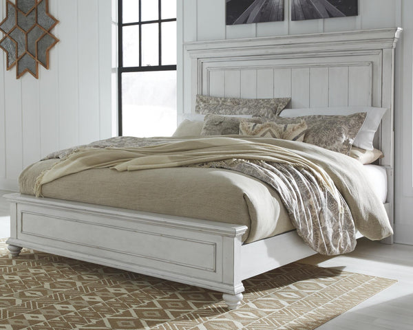 Kanwyn King Panel Bed Whitewash