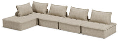 Bales Stationary 5-Piece Modular Seating Sectional Taupe