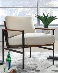 Tilden Accent Chair Ivory/Brown