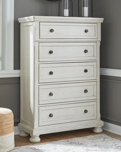 Robbinsdale 5-Drawer Chest Antique White